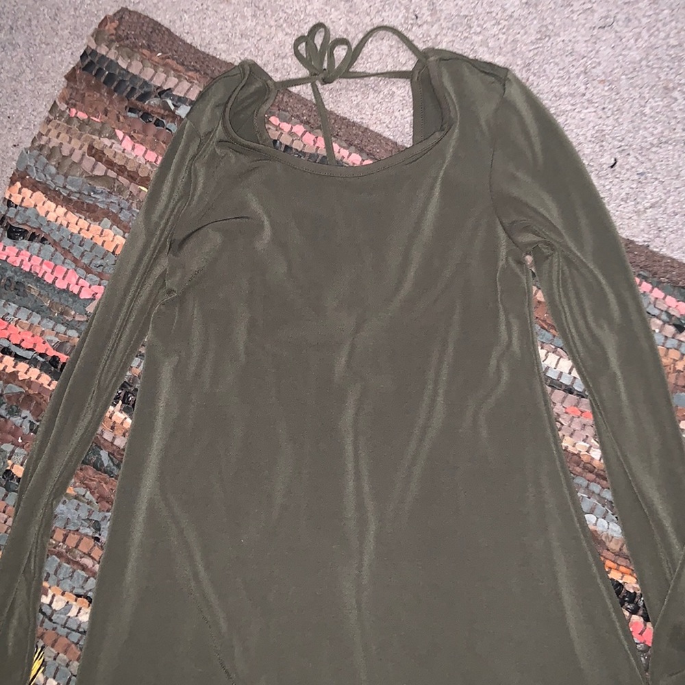 army green dress